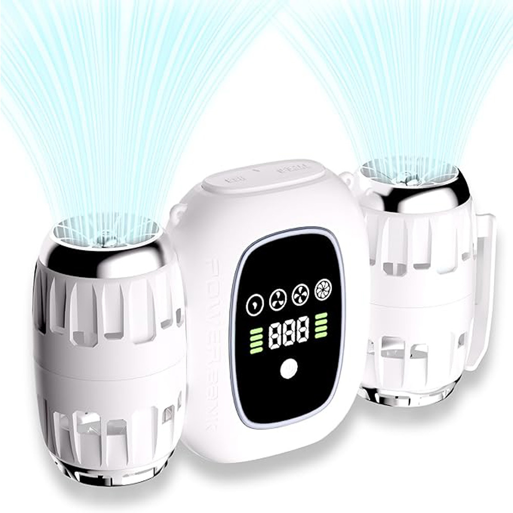6-in-1 Multi-Function Fan,Portable Fan, Turbo Fan, Detachable, Multiple Wearing Methods, LCD Screen, Rechargeable - Image 8