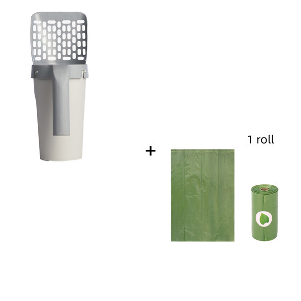 Removable Plastic Integrated Cat Litter Scoop Set - Image 3