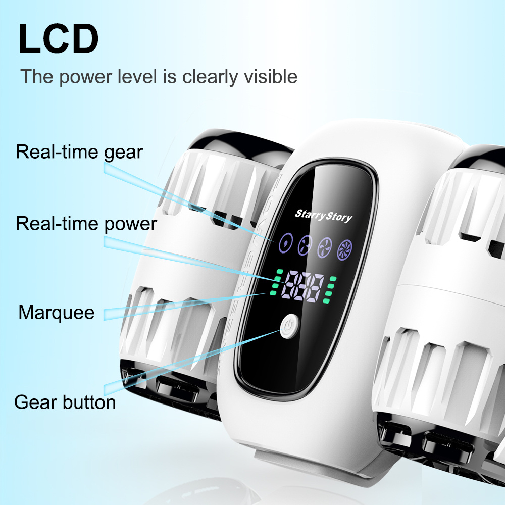 6-in-1 Multi-Function Fan,Portable Fan, Turbo Fan, Detachable, Multiple Wearing Methods, LCD Screen, Rechargeable - Image 9